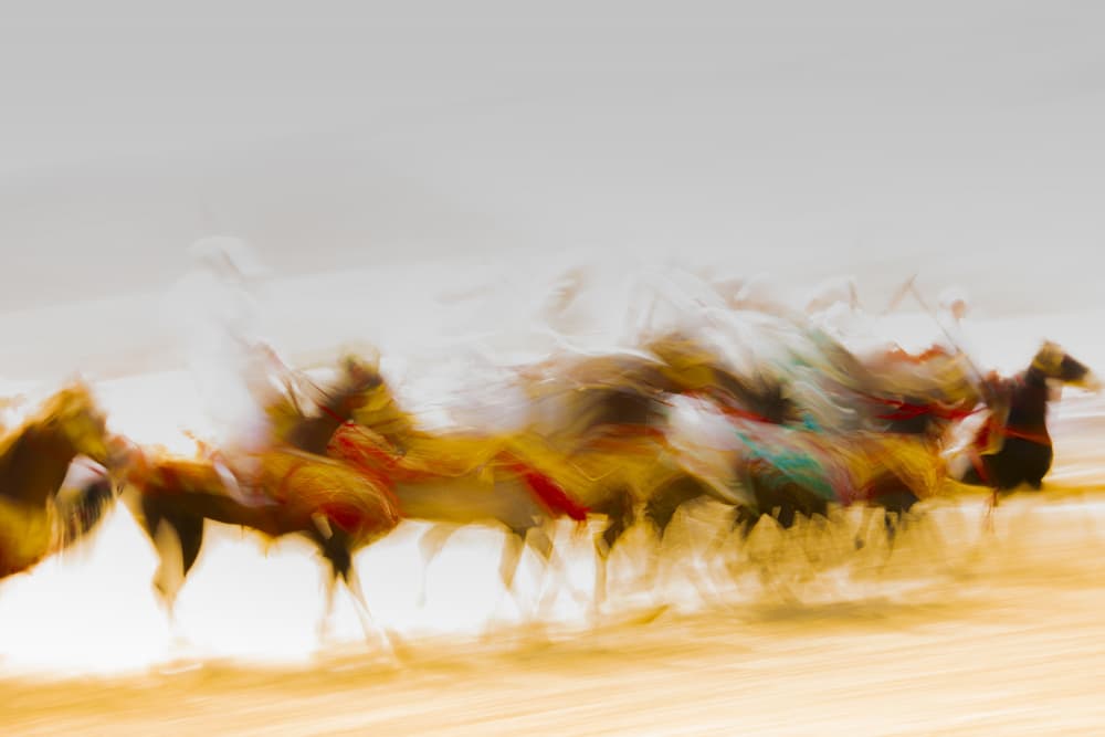 Dynamic Desert Race by Yomn Almonla 🇸🇦 — canvas wall art