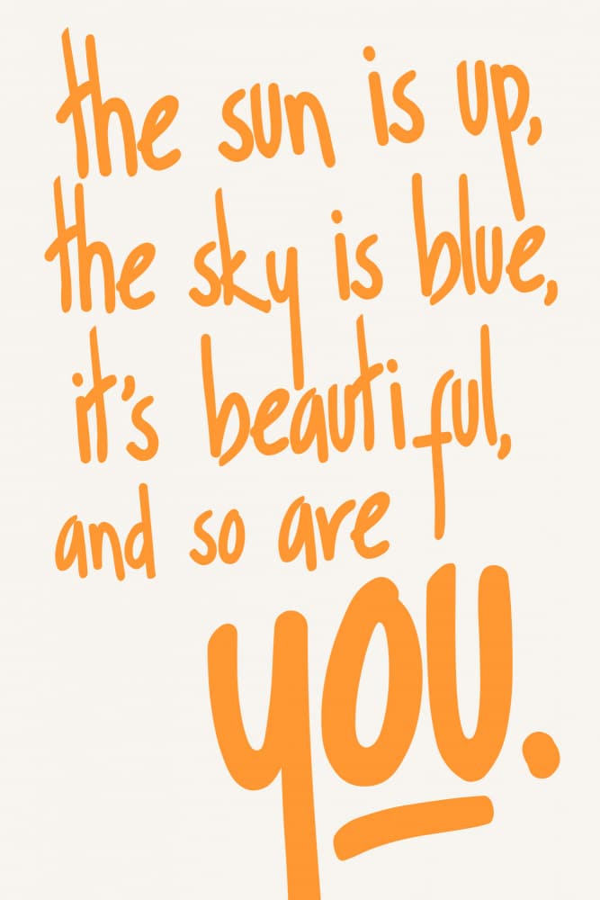 You Are Beautiful (vers.2) by Kubistika — canvas wall art