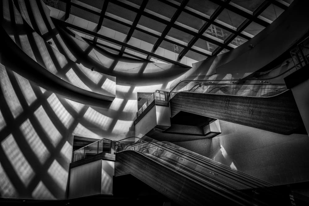 Modern Architecture Shadows by Martin Wong — canvas wall art
