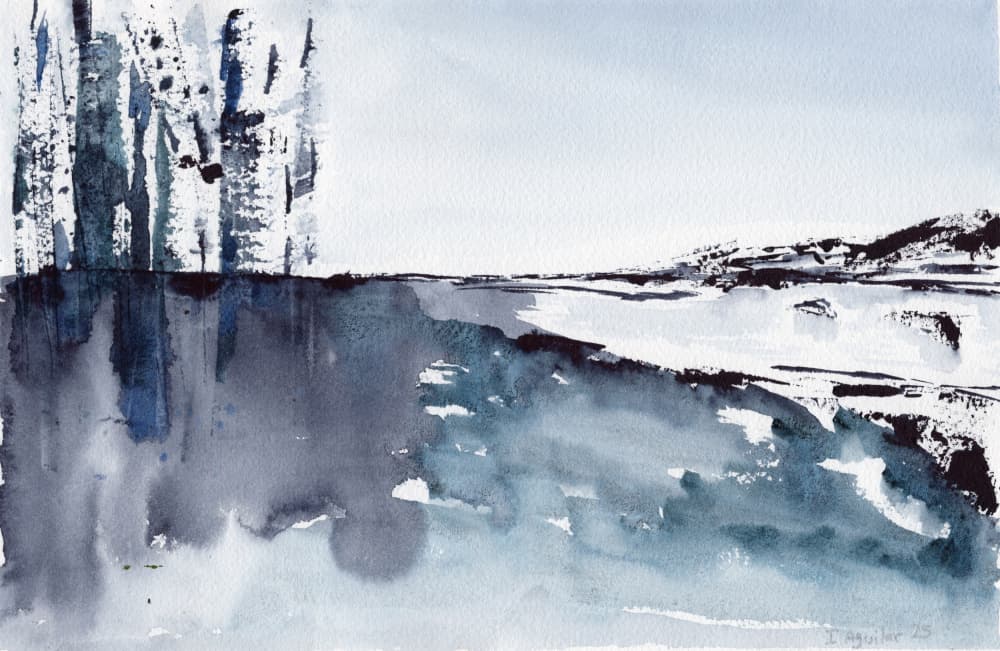 Silent Winter Shore by Isabel Aguilar Alonso — canvas wall art