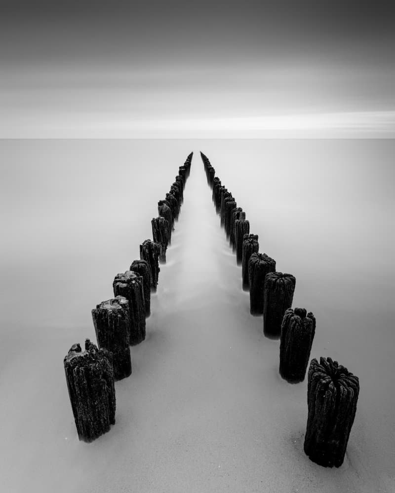 Misty Ocean Path by Christophe Staelens — canvas wall art