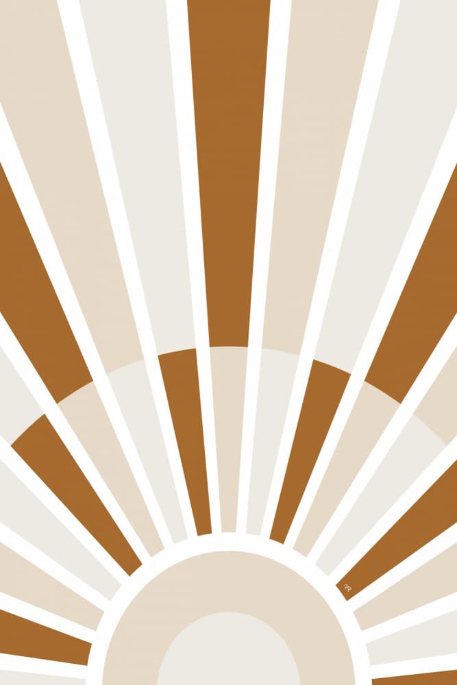 Bohemian Sun Rays by Martina — canvas wall art