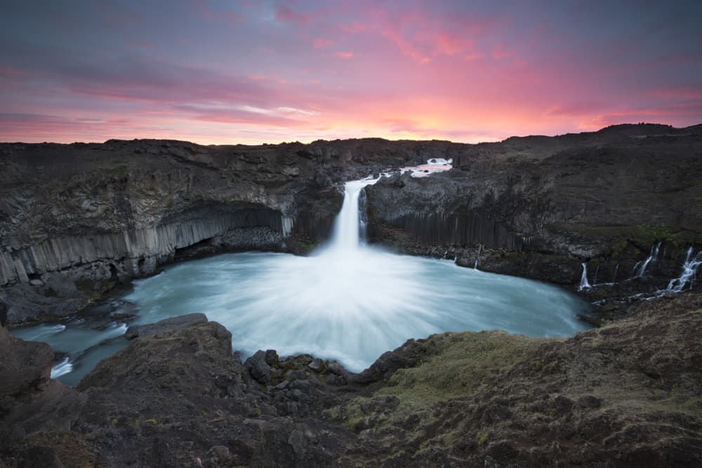 Aldeyarfoss by Stefan Hefele — canvas wall art