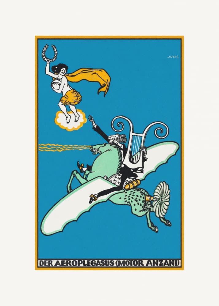 The Aeroplegasus by Moriz Jung — canvas wall art