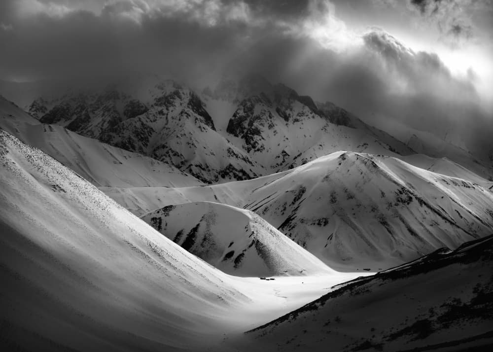 Dramatic Alpine Vista by Ali Fallahzadeh — canvas wall art