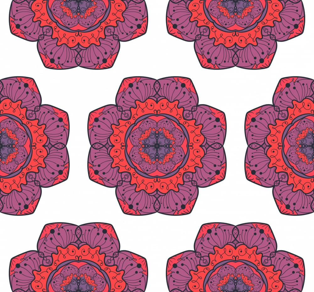 Vibrant Floral Mandalas by Marika Barsrsind — canvas wall art