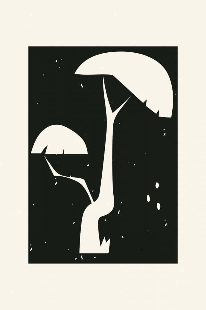 Abstract Forest Shapes by jay stanley — canvas wall art