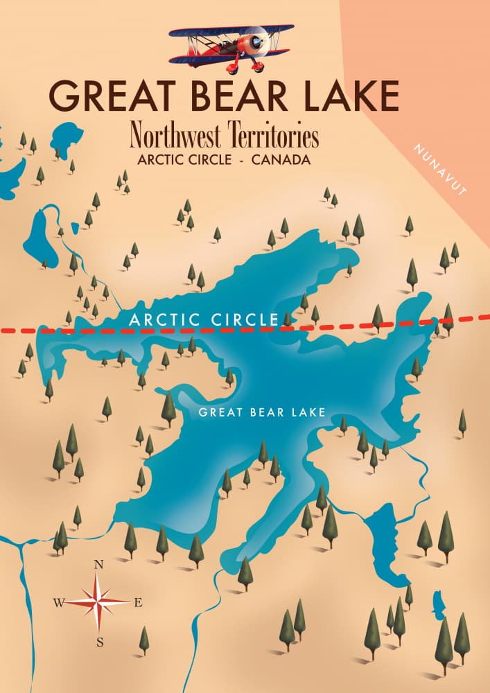 Great Bear Lake Journey by Nicholas — canvas wall art