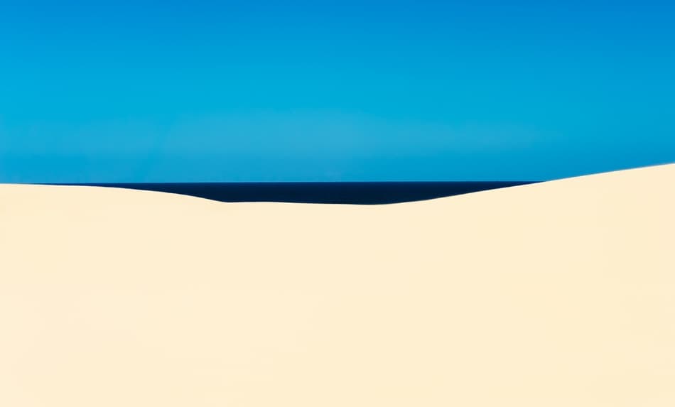 Minimal Desert Ocean by Liloni Luca — canvas wall art