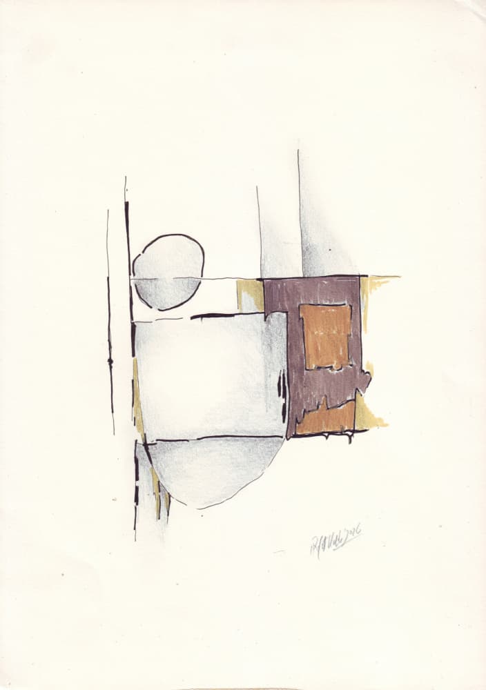 Modern Geometric Shapes by Rafal Kulik — canvas wall art