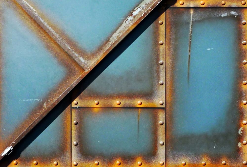 Rusty Industrial Metal by Dorothee Lieb — canvas wall art