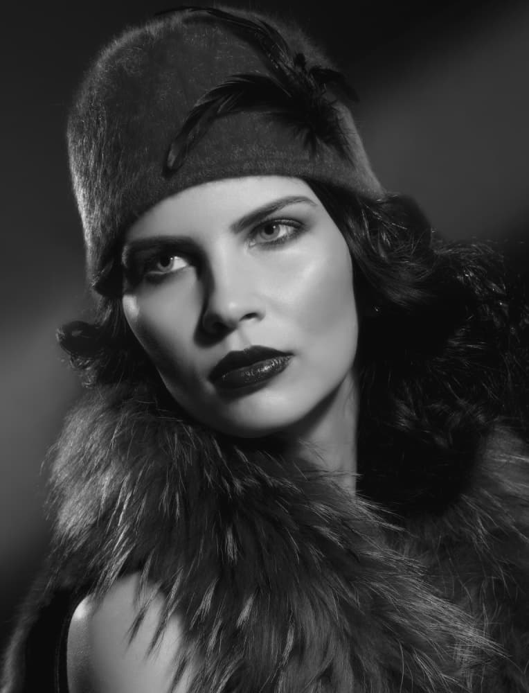 Elegant Flapper Portrait by Gabor Kanovits , AFIAP — canvas wall art