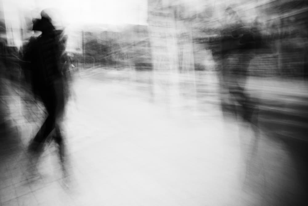 Blurred City Motion by Swen MUN — canvas wall art