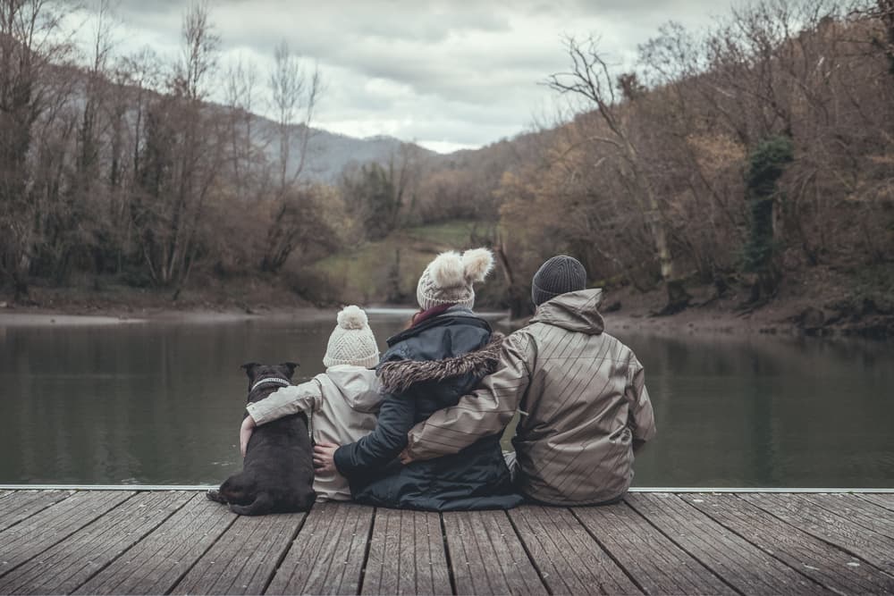 Peaceful Family Lake View by Alejandro Garcia Bernardo — canvas wall art