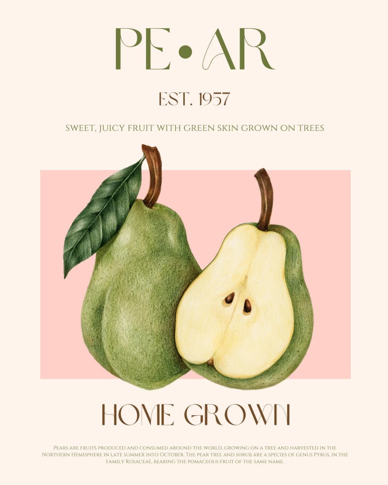 Sweet Green Pears by Nazma Khokhar — canvas wall art