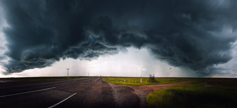 Dramatic Prairie Storm by Jason Ma — canvas wall art