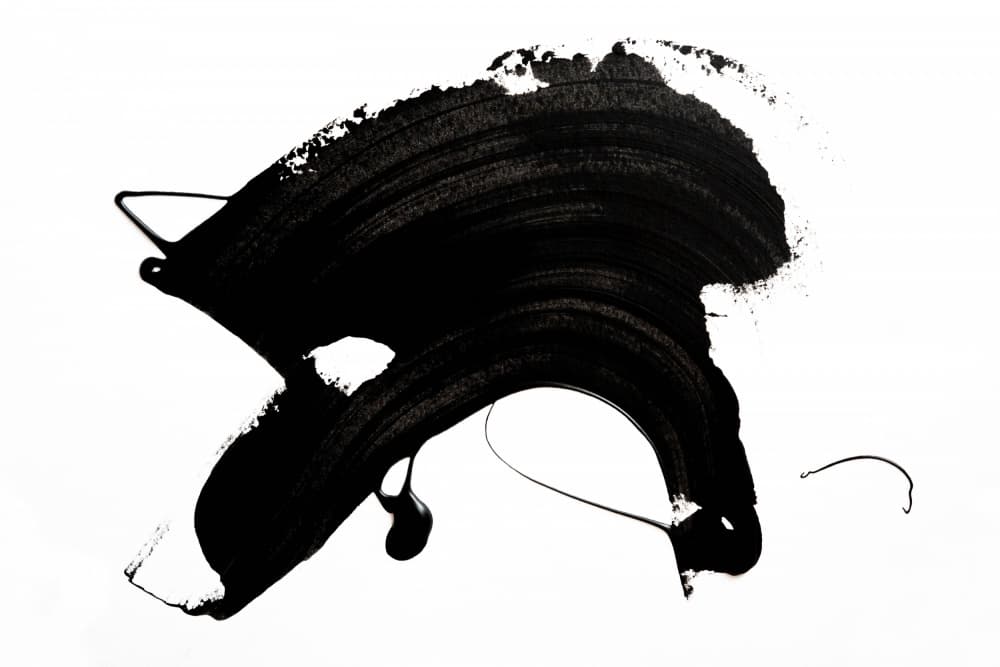 Black Abstract Stroke by uplusmestudio — canvas wall art