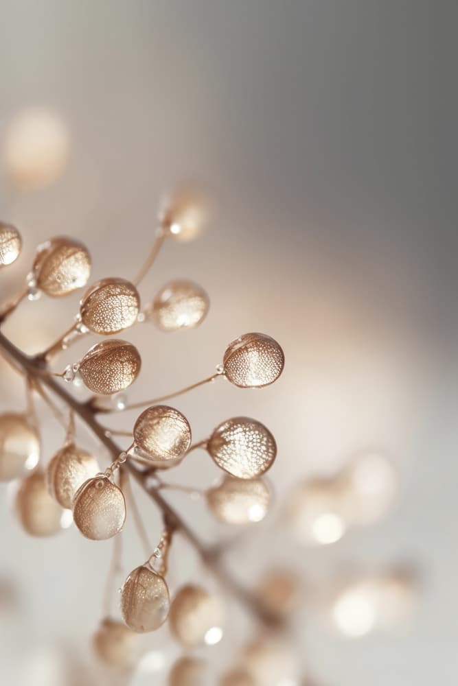 Golden Dewdrops by Treechild — canvas wall art