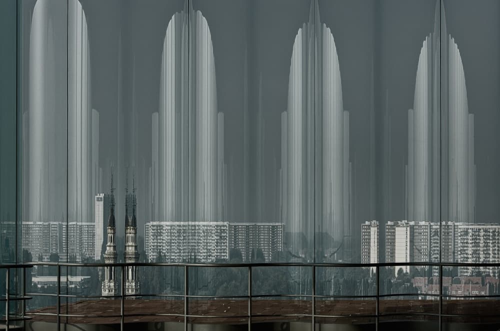 Modern Urban Reflections by Greetje van Son — canvas wall art