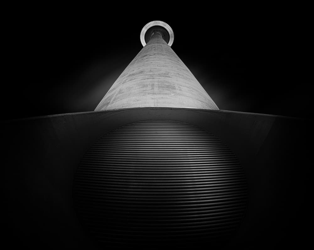 Upward Concrete Tower by Adam Dauria ☂ — canvas wall art