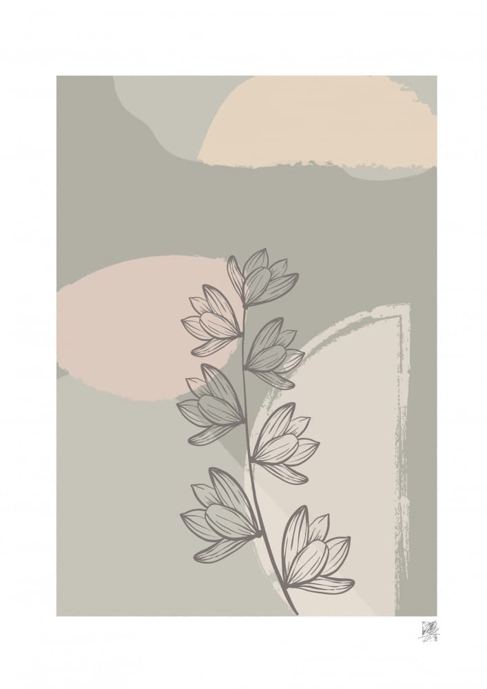 Soft Abstract Botanicals by Osvaldo Russo — canvas wall art