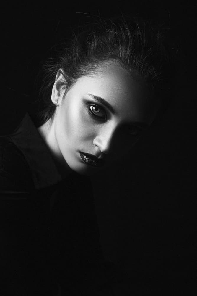 Intense Gaze Portrait by Dancho — canvas wall art