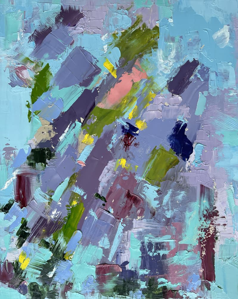 Colorful Abstract Strokes by Marina Kozyr — canvas wall art