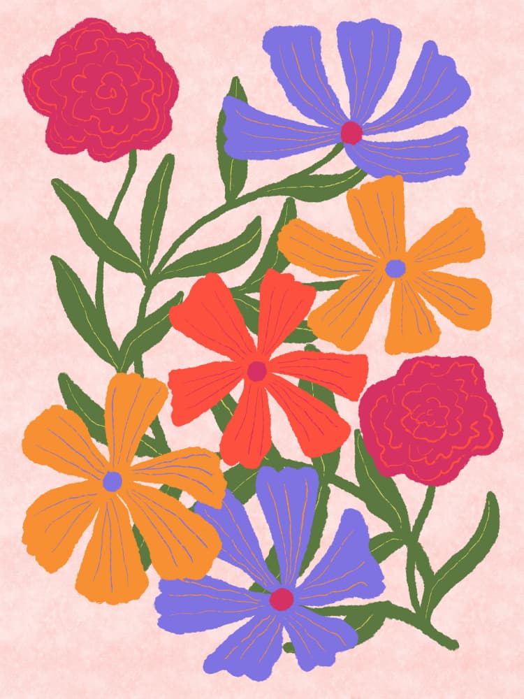 Vibrant Garden Flowers