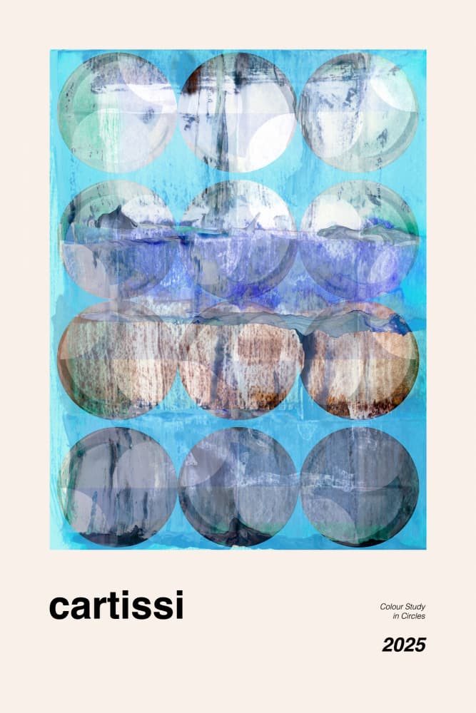 Abstract Color Circles by cartissi — canvas wall art