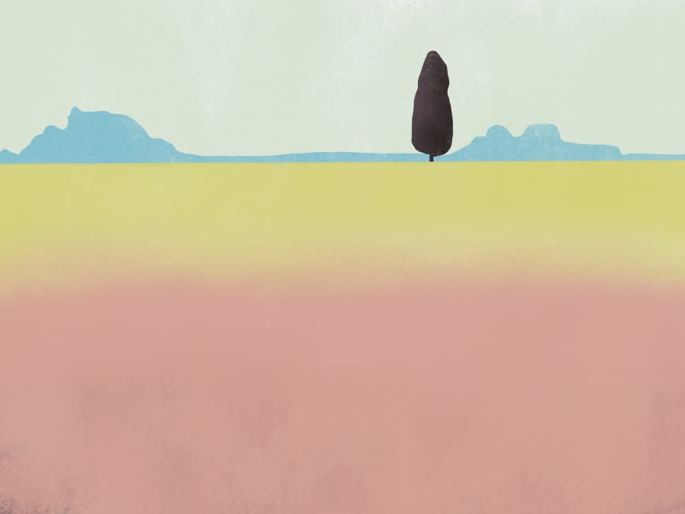 Colorful Field Horizon by Little Dean — canvas wall art