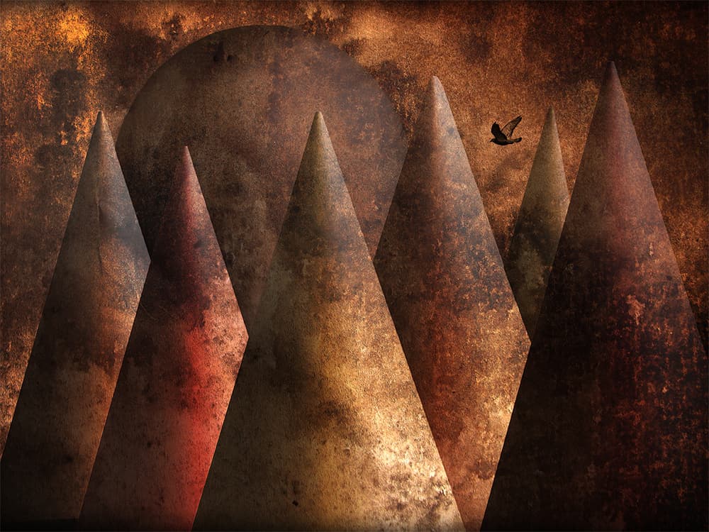 Sun Over Mystic Mountains by Jan Donckers — canvas wall art