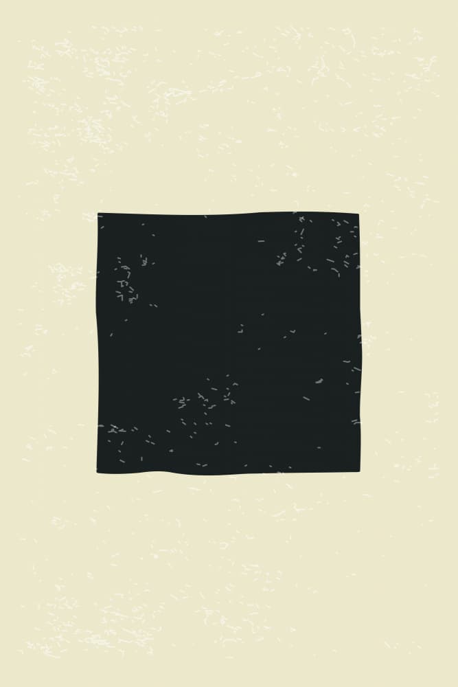 Abstract Black Square by jay stanley — canvas wall art