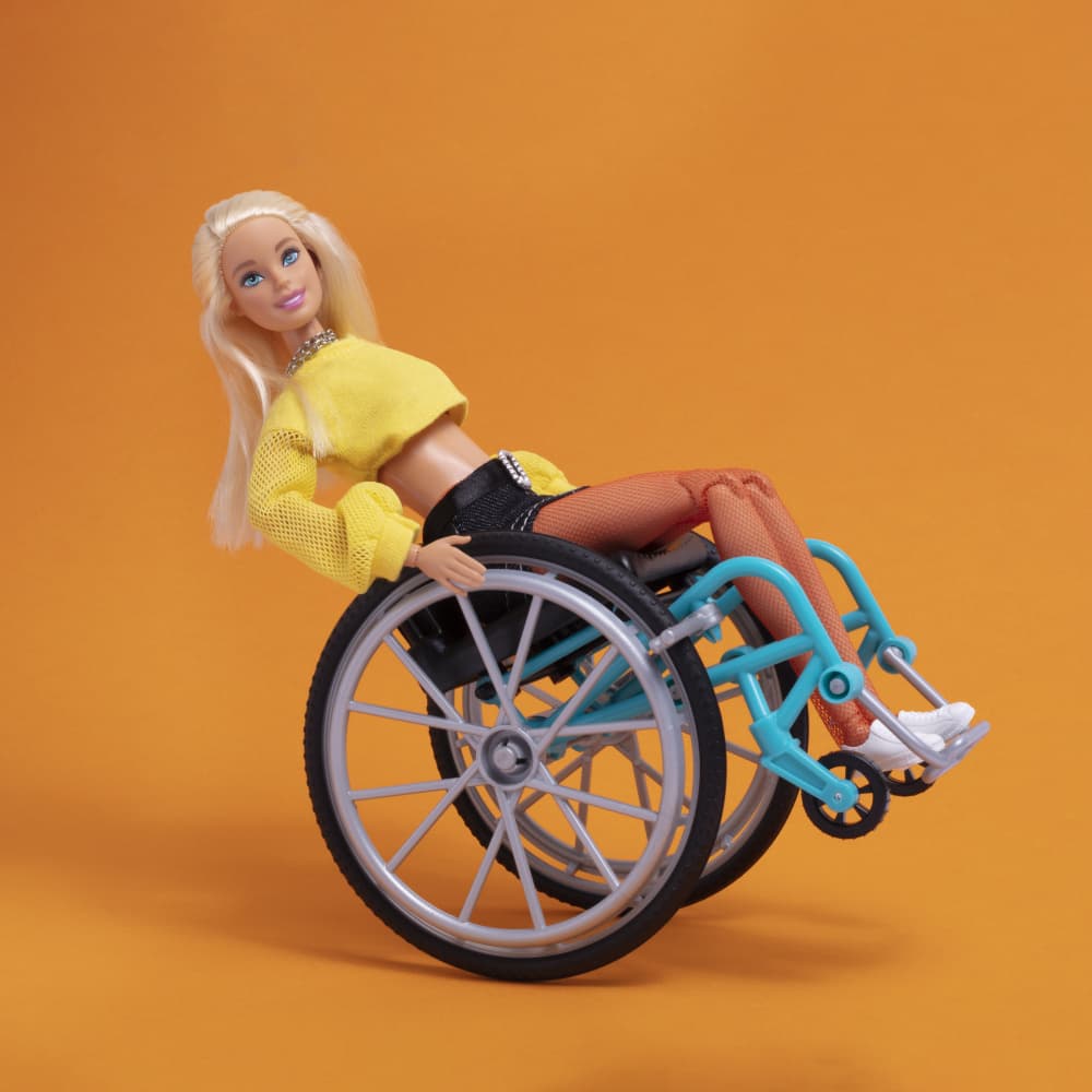 Stylish Doll Wheelchair by Julia Ramiro — canvas wall art