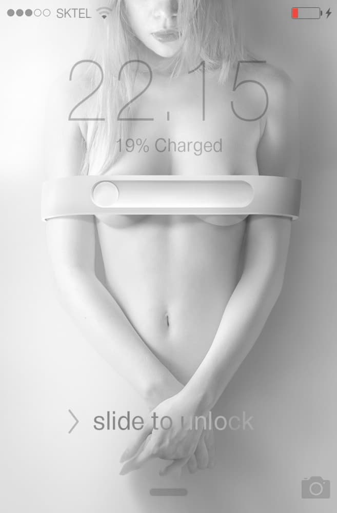 Nude Screen Unlock by Sebastian Kisworo — canvas wall art