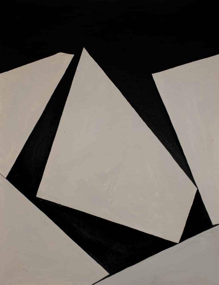 Sharp Geometric Angles by Livia Frigo — canvas wall art