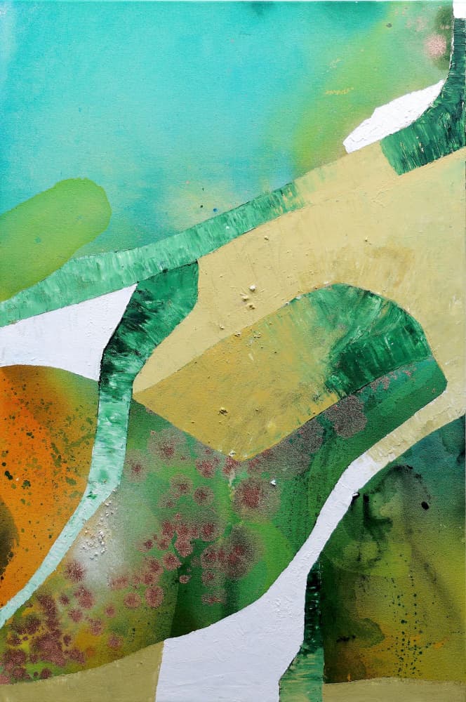 Modern Abstract Landscape by POOVI ART — canvas wall art