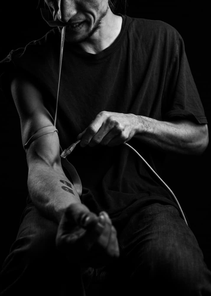 Man's Dark Addiction by Alexandre Valin — canvas wall art
