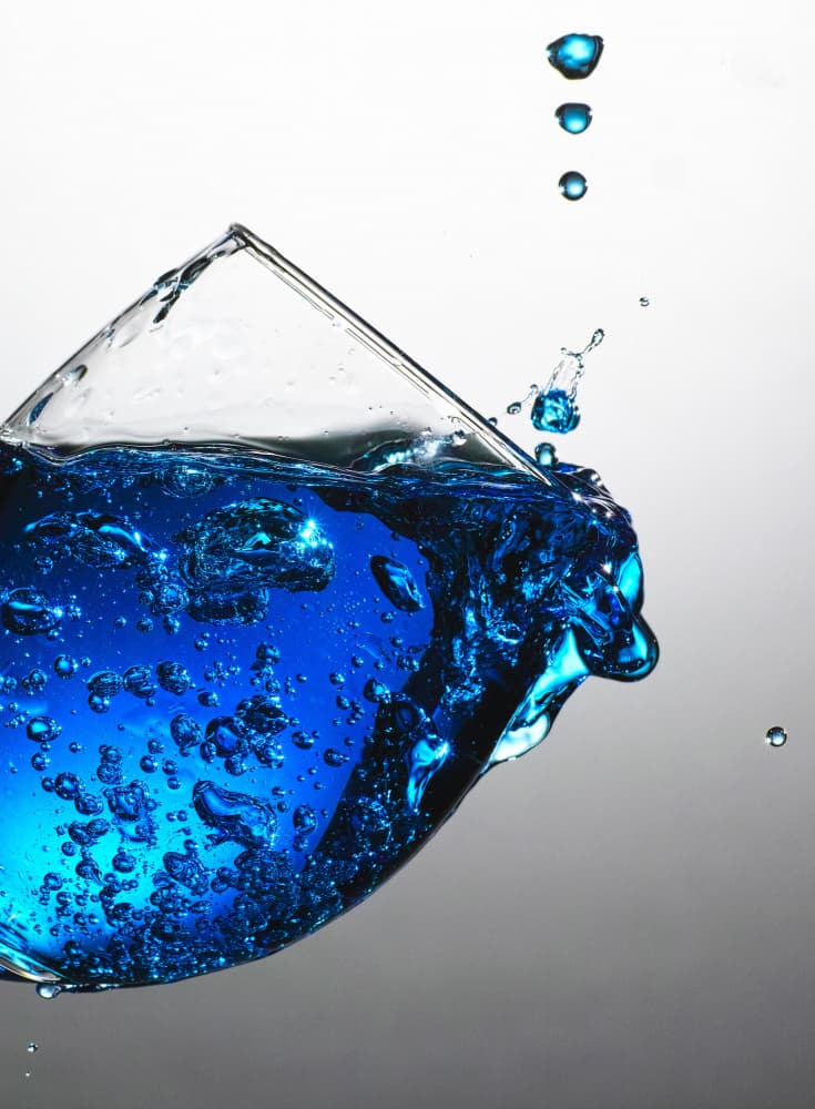 Refreshing Blue Splash by TOSHIO TANEDA — canvas wall art