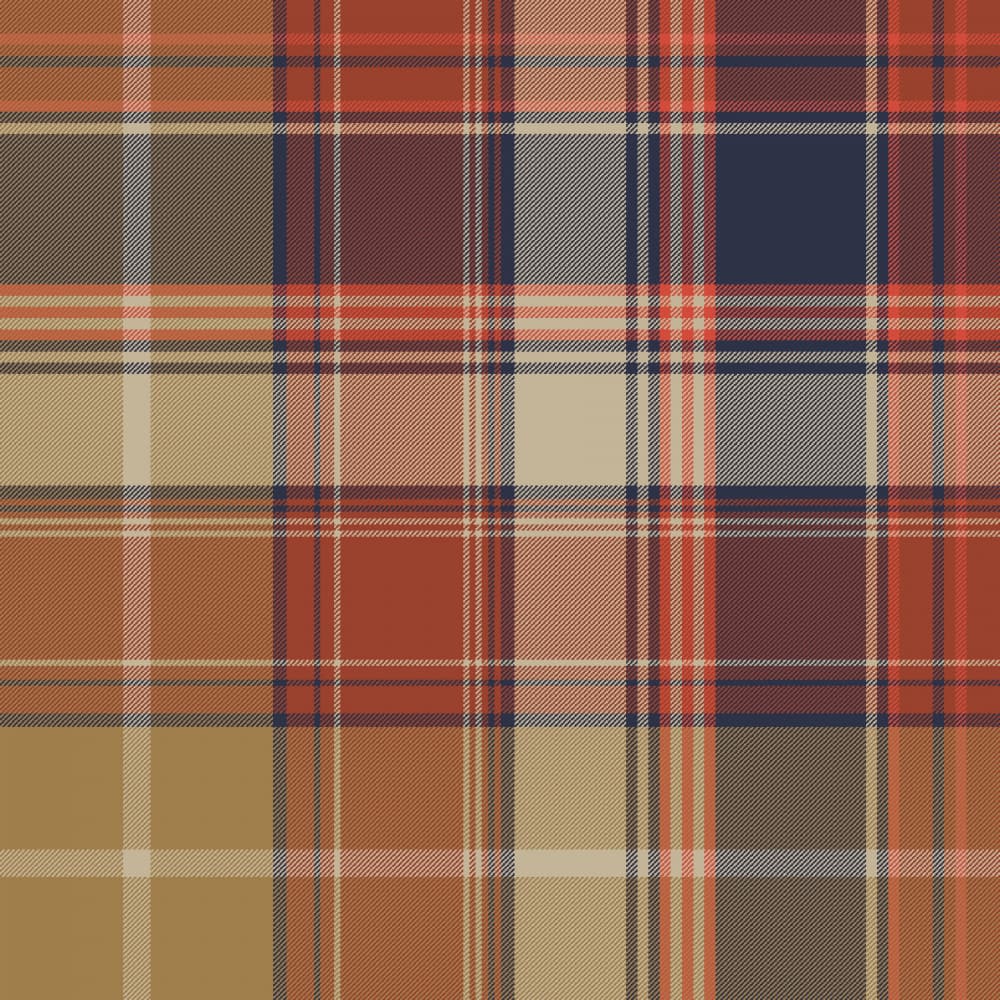 Warm Autumn Plaid Pattern