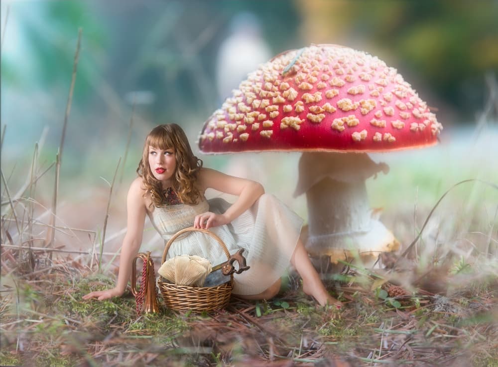 Fairytale Mushroom Woman by Derek Galon MA FRPS FOPS — canvas wall art