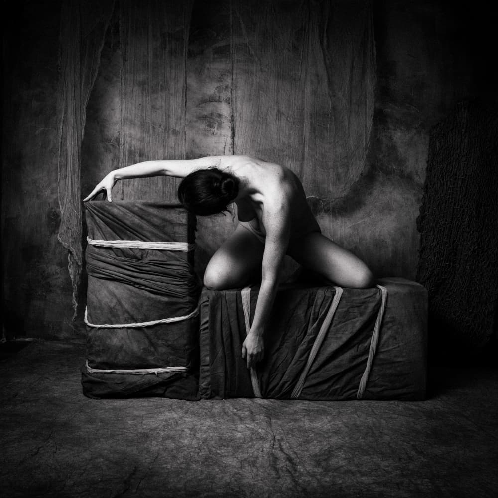 Melancholy Female Form by Christian Kurz — canvas wall art