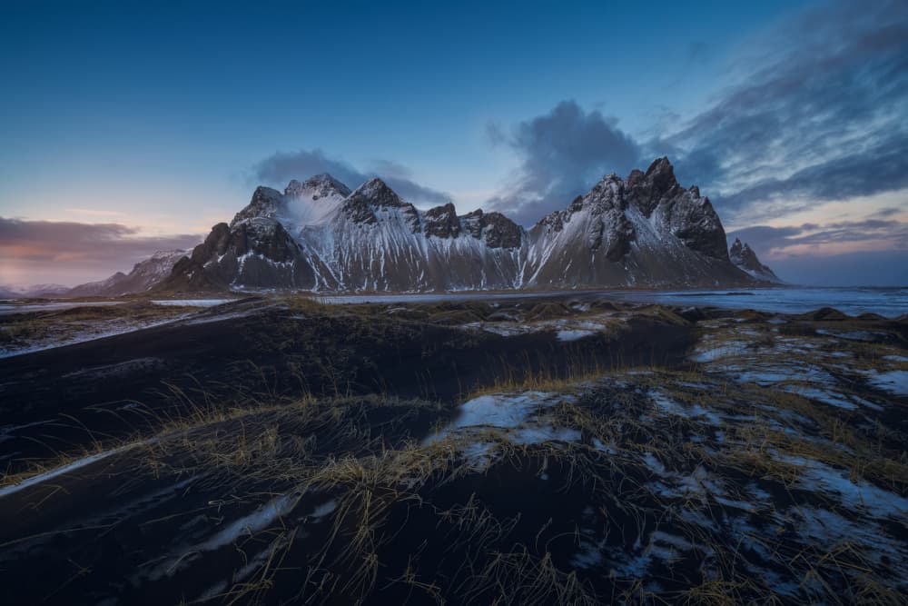 Snowy Mountain Coast by Pilar Hm — canvas wall art