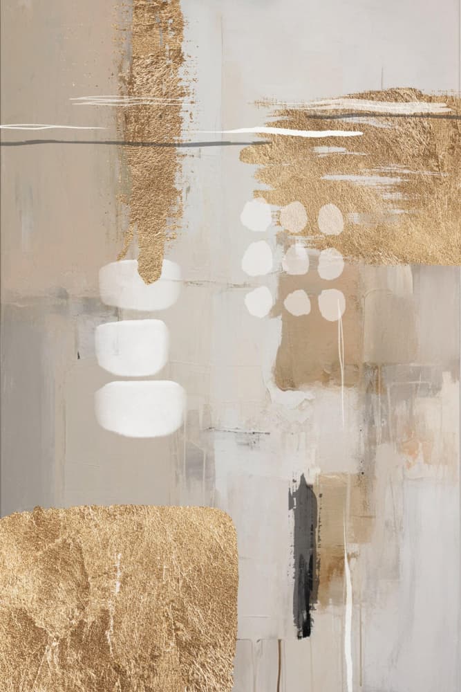 Modern Gold Abstract by Sally Ann Moss — canvas wall art