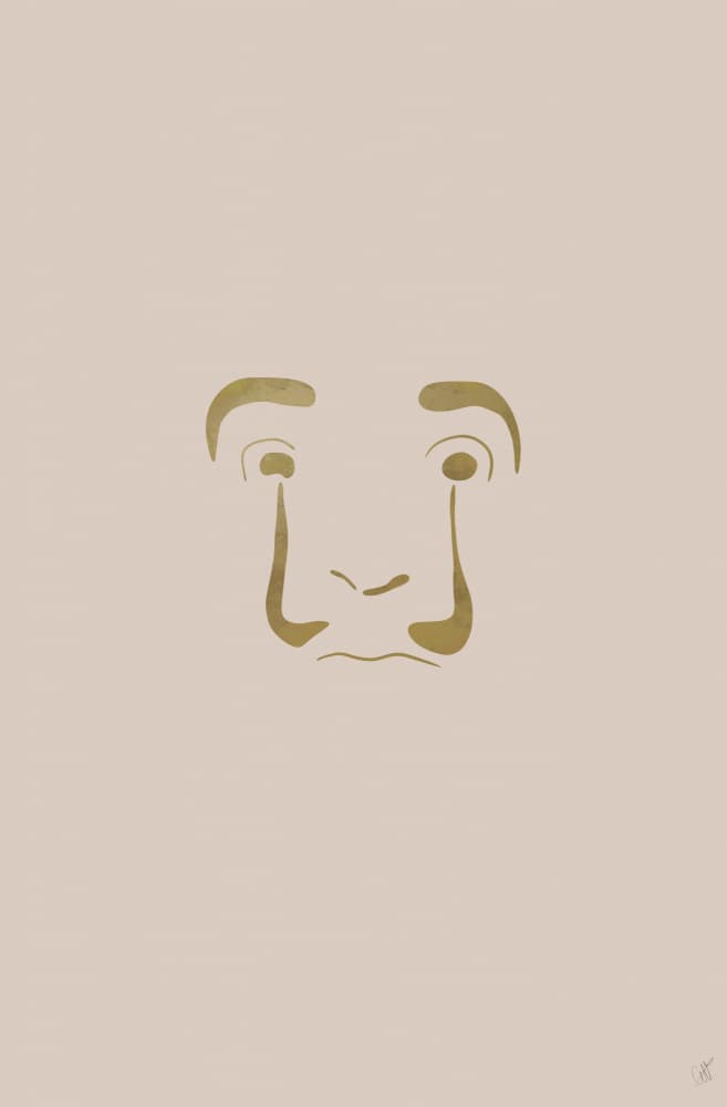 Golden Tears Emotion by Anne-Marie Volfova — canvas wall art