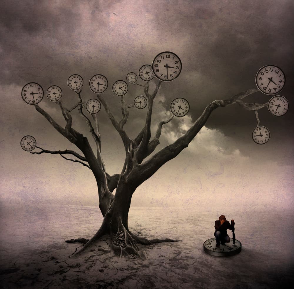 Surreal Time Tree by Hari Sulistiawan — canvas wall art