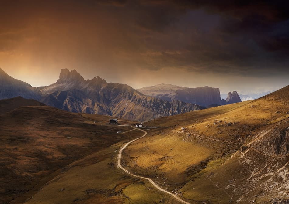 Dramatic Mountain Vista by Nicolas Schumacher — canvas wall art