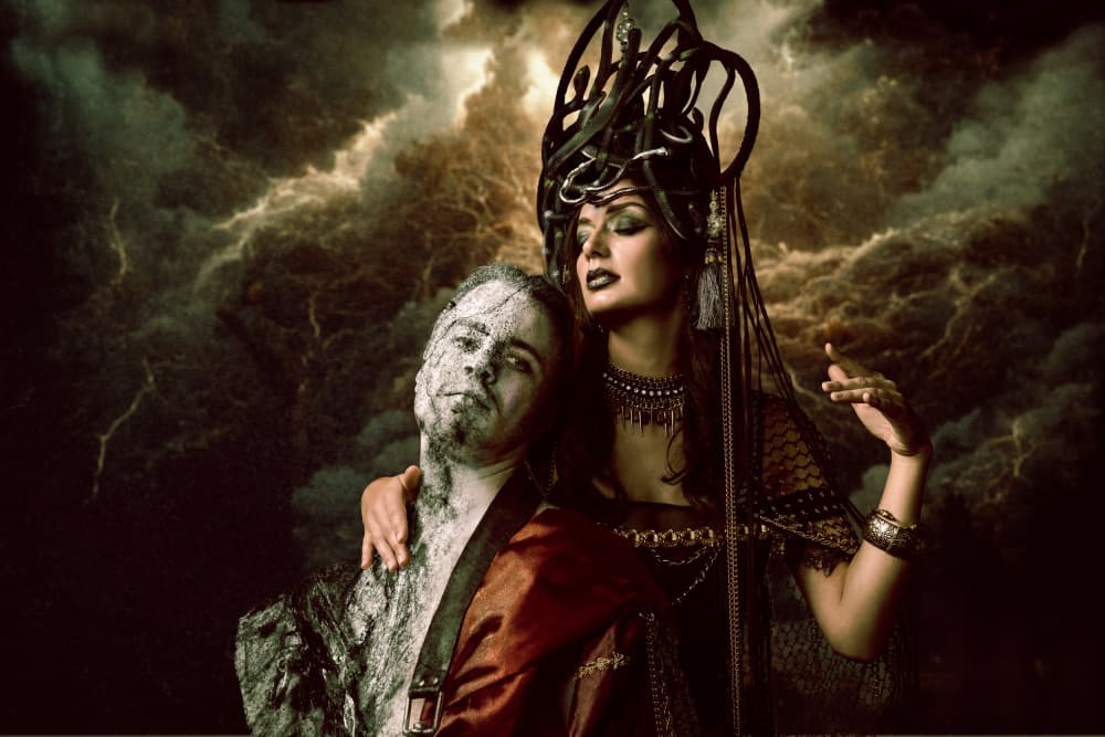 Empress and Stone Man by Ineke Mighorst — canvas wall art