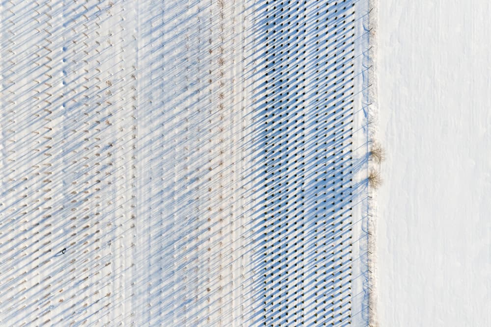 Winter Field Patterns by John Fan — canvas wall art