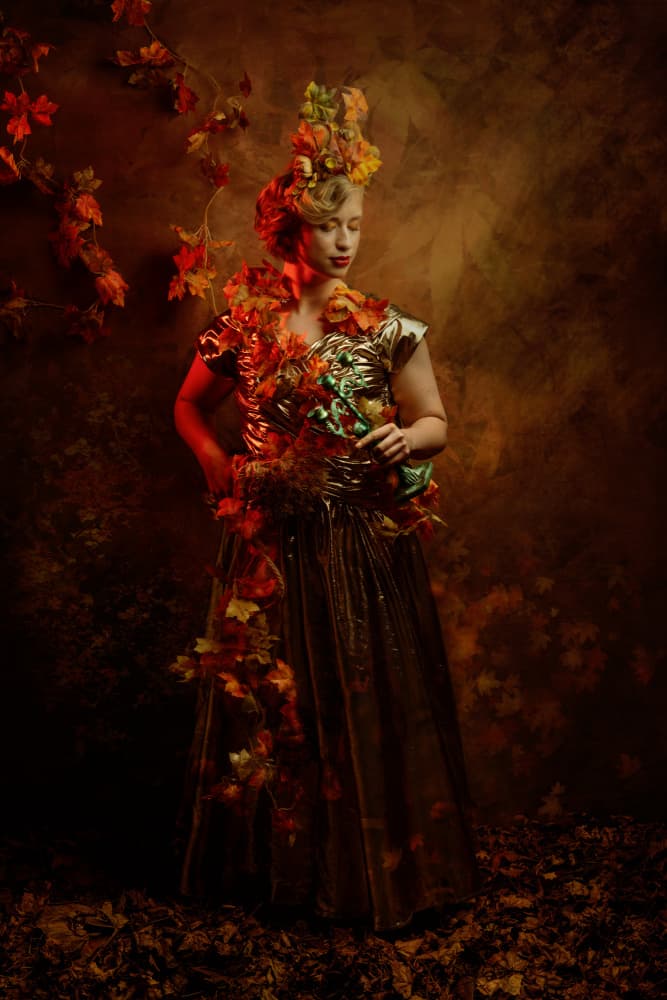 Autumn Fantasy Portrait by Ineke Mighorst — canvas wall art