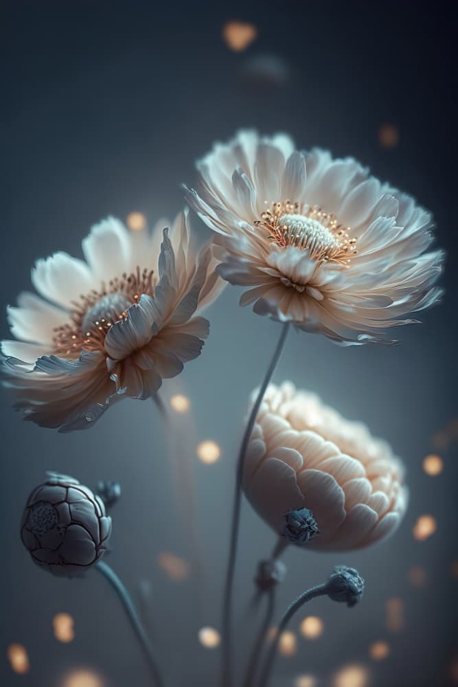 Ethereal Blooms by Treechild — canvas wall art